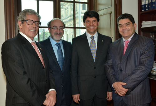 Ariel Armel Arenas, Juan Lozano, Saul Cruz y Gregorio Eljach Pacheco en el Congreso