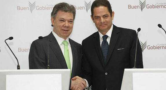 Juan Manuel Santos y Germán Vargas Lleras