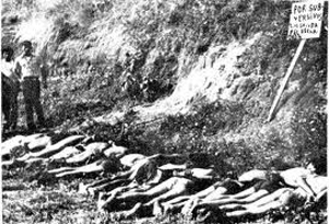 Una de las masacres causadas por los soldados sandinistas