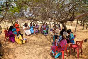 Comunidad de mujeres Wayúu.