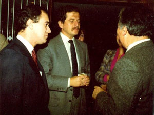 Con Luis Carlos Galán quien asistió al lanzamiento de uno de sus libros.