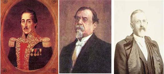 Francisco de Paula Santander, Miguel Antonio Caro: vicepresidentes entre 1821 y 1900, y José Manuel Marroquin.