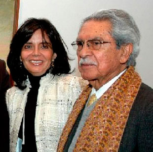 Don Pedro Gómez y su esposa