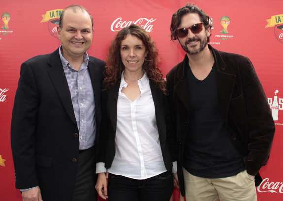De izquierda a derecha: Marco Llinás, Gerente de Asuntos Públicos de Coca-Cola Colombia, Adriana Romero y Rodrigo Candamil  
