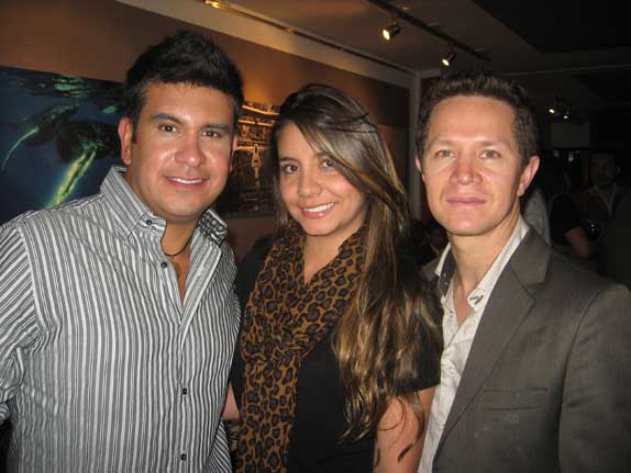 De izquierda a derecha: Jhao Salina, María Camila Díaz y Jaime Alberto Beltrán.