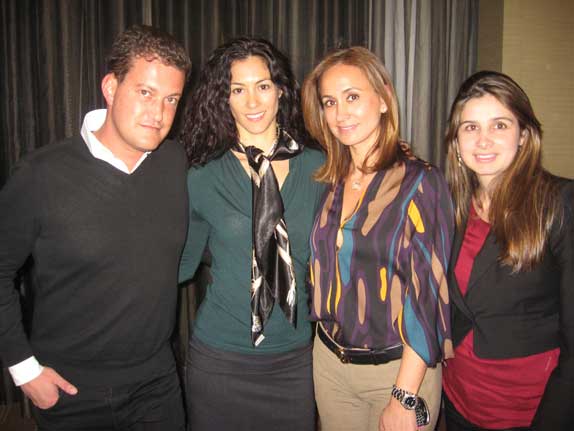 Rafael Gil, Noelia Suarez, Peggy  Fucci y Carolina Arenas.