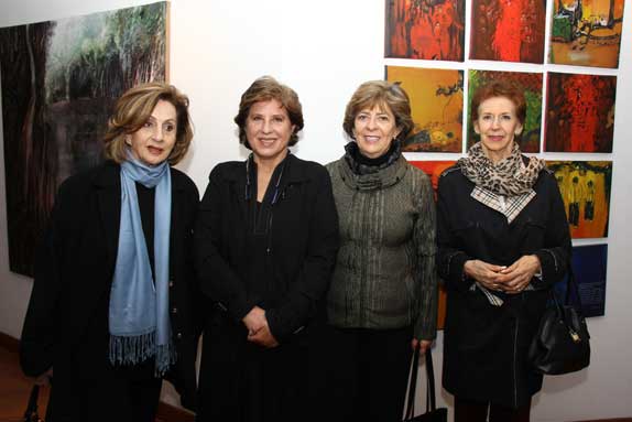 1.Zira Galvis de Vergara, Patricia Tavera, Esperanza González, Graciela Gómez