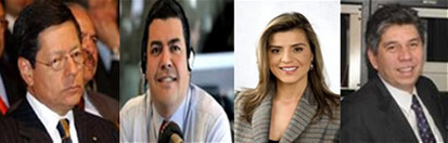 Darío Restrepo,Gustavo Gómez, María Clara Ospina, Daniel Corone.