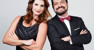 Carolina Cruz y Santiago García, los presentadores.