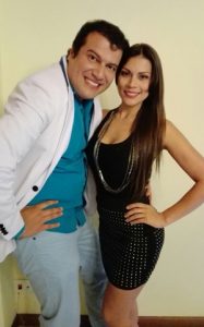 Con Jenny Vargas en el video de “Si Dios quisiera”