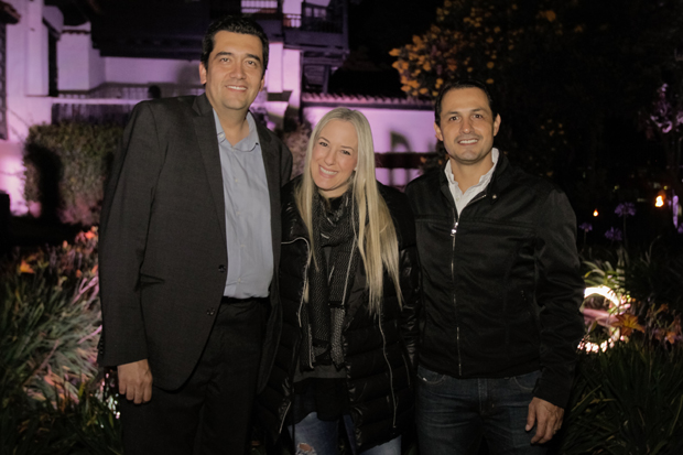 Andrés Veloza, Alina Vallejo y Manuel Garavito, directivos de NBC Universal.